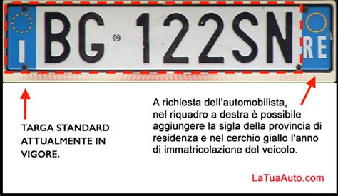 targa immatricolazione